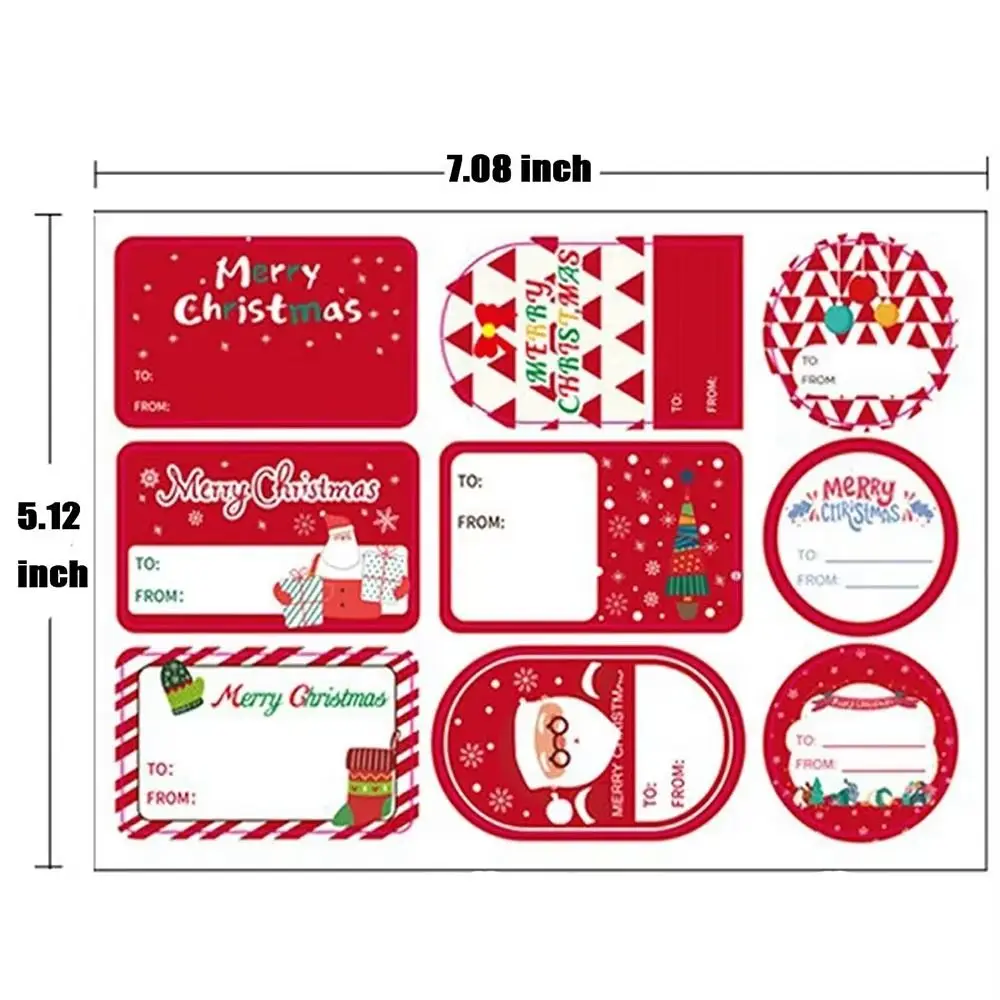 10 листов/упаковка разноцветные наклейки Merry Christmas
