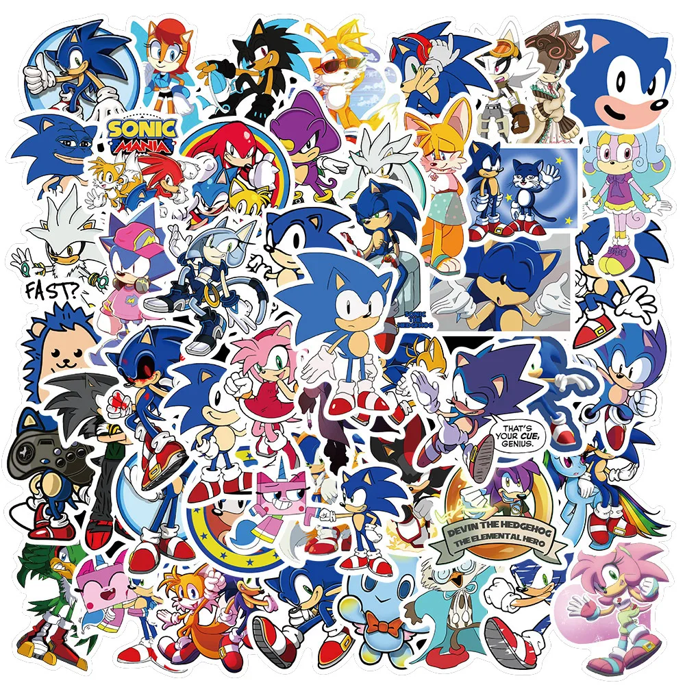 150pcs Non-repeating Moving Card Cartoon Hedgehog Waterproof Sticker