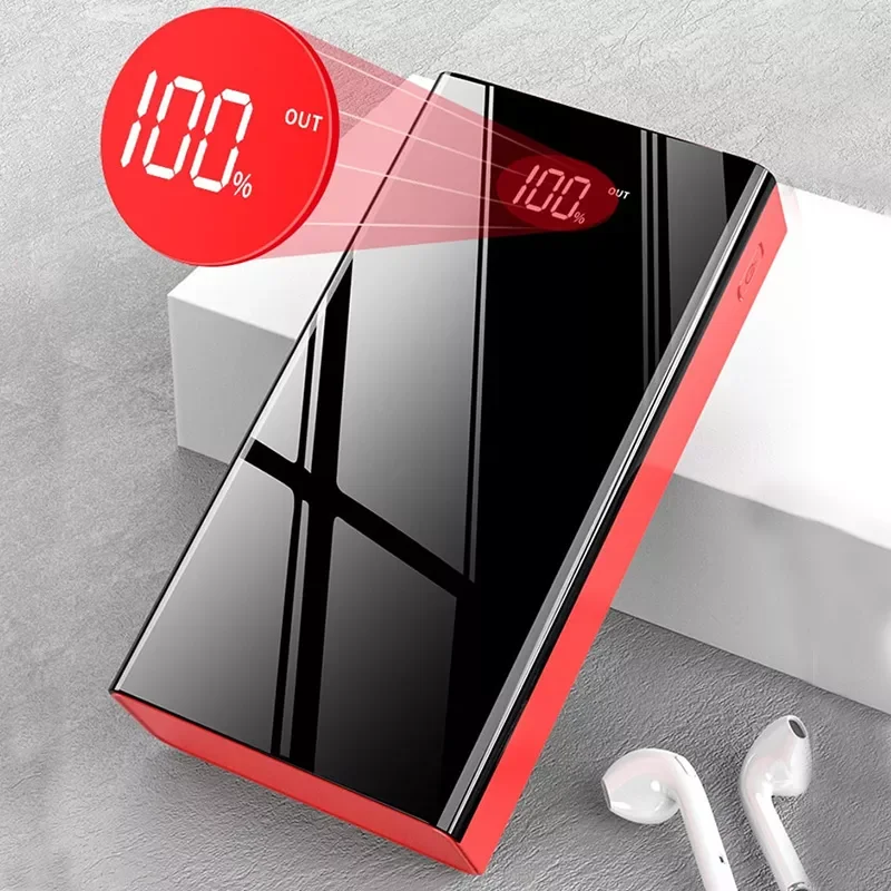 

80000mAh portable charger LED with flashlight digital display Poverbank Powerbank 80000 mAh external battery for iPhone