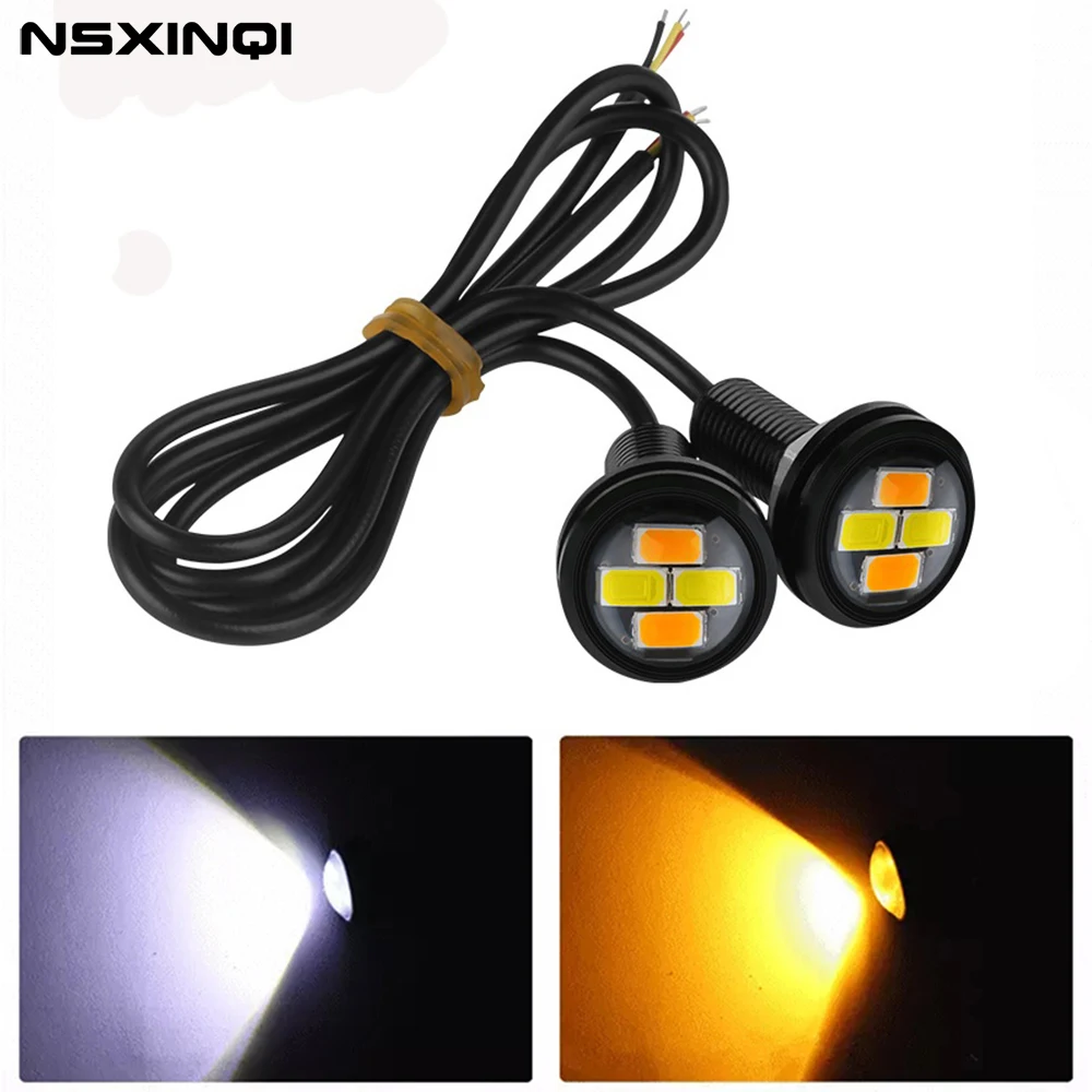 

Светодиодные дневные ходовые огни NSXINQI, дневные ходовые огни, двухцветные дневные ходовые огни, задние ходовые огни, задние ходовые огни, 23 м...