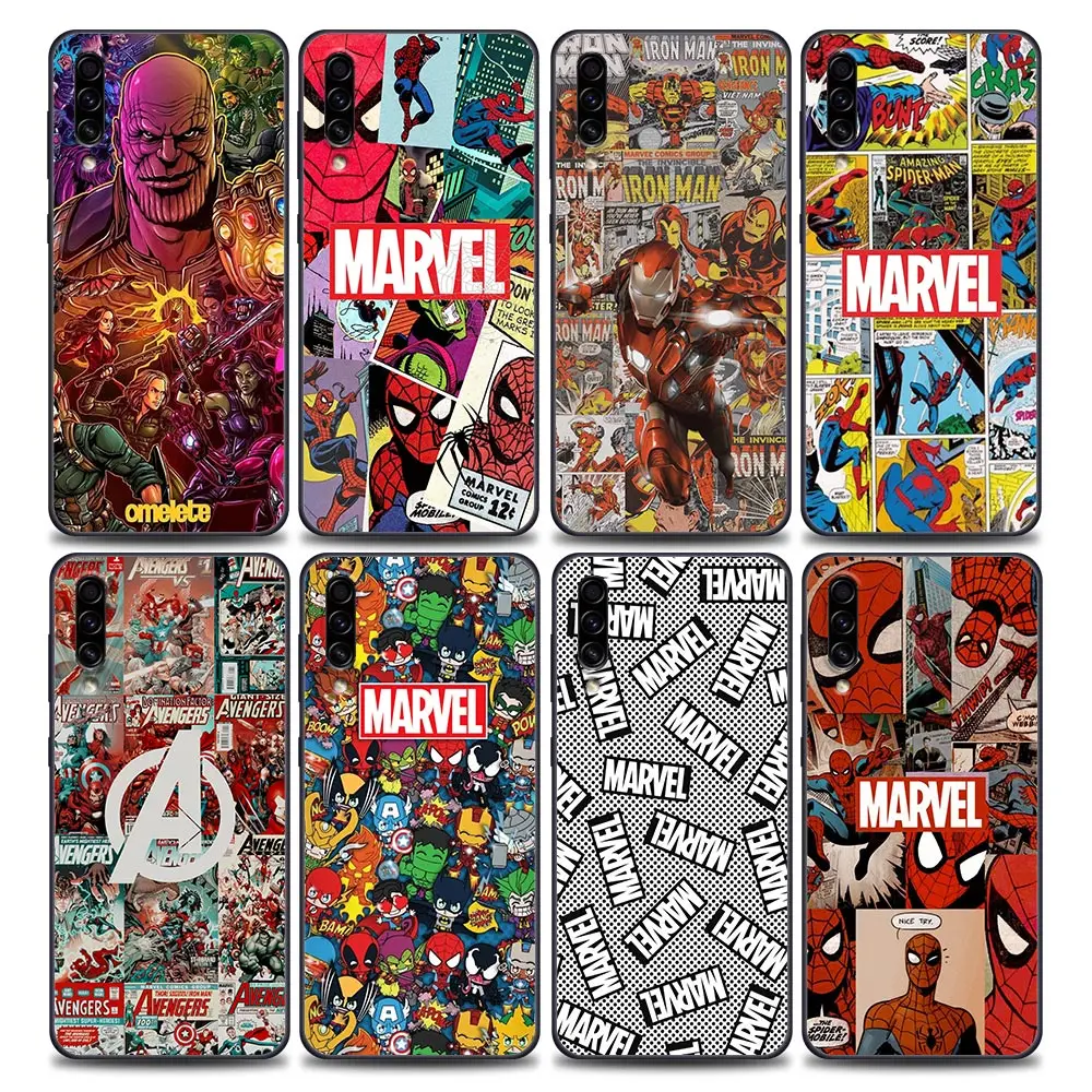 

Marvel Comics Avengers Heros Case For Samsung Galaxy A50 A50s A70 A70s A30 A10 A20 A40 A80 A90 A7 A9 2018 Soft Phone Cover Cases