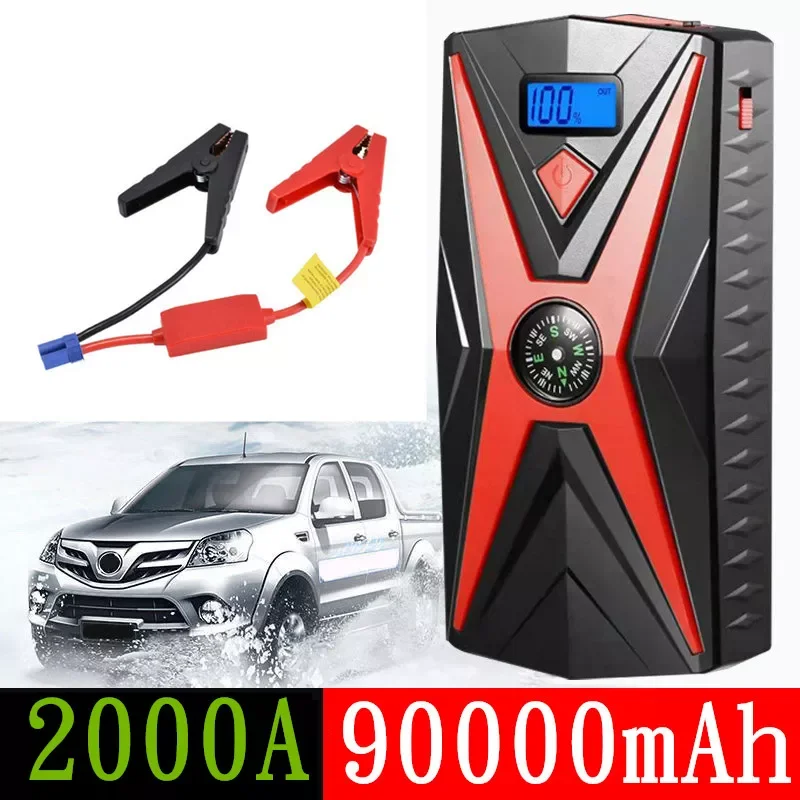 

NEW2023 90000mAh Car Jump Starter Power Bank Portable Car Battery Booster Charger 12V Starting Device Petrol Diesel Car Starter