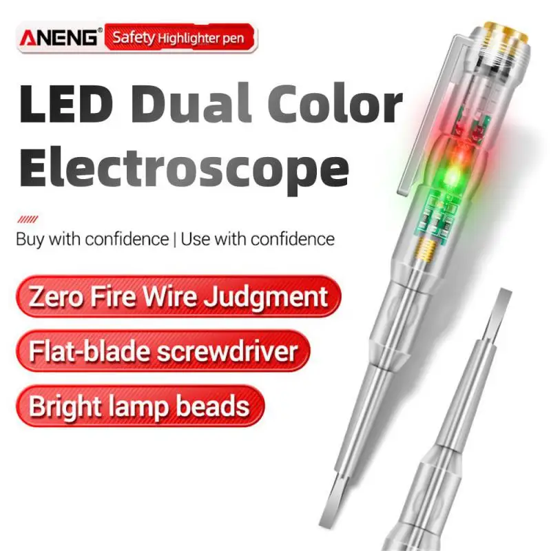 

Intelligent Induction Power Voltage Detector Pen Voltmeter Circuit Tester Electrical Screwdriver with Indicator Electrician