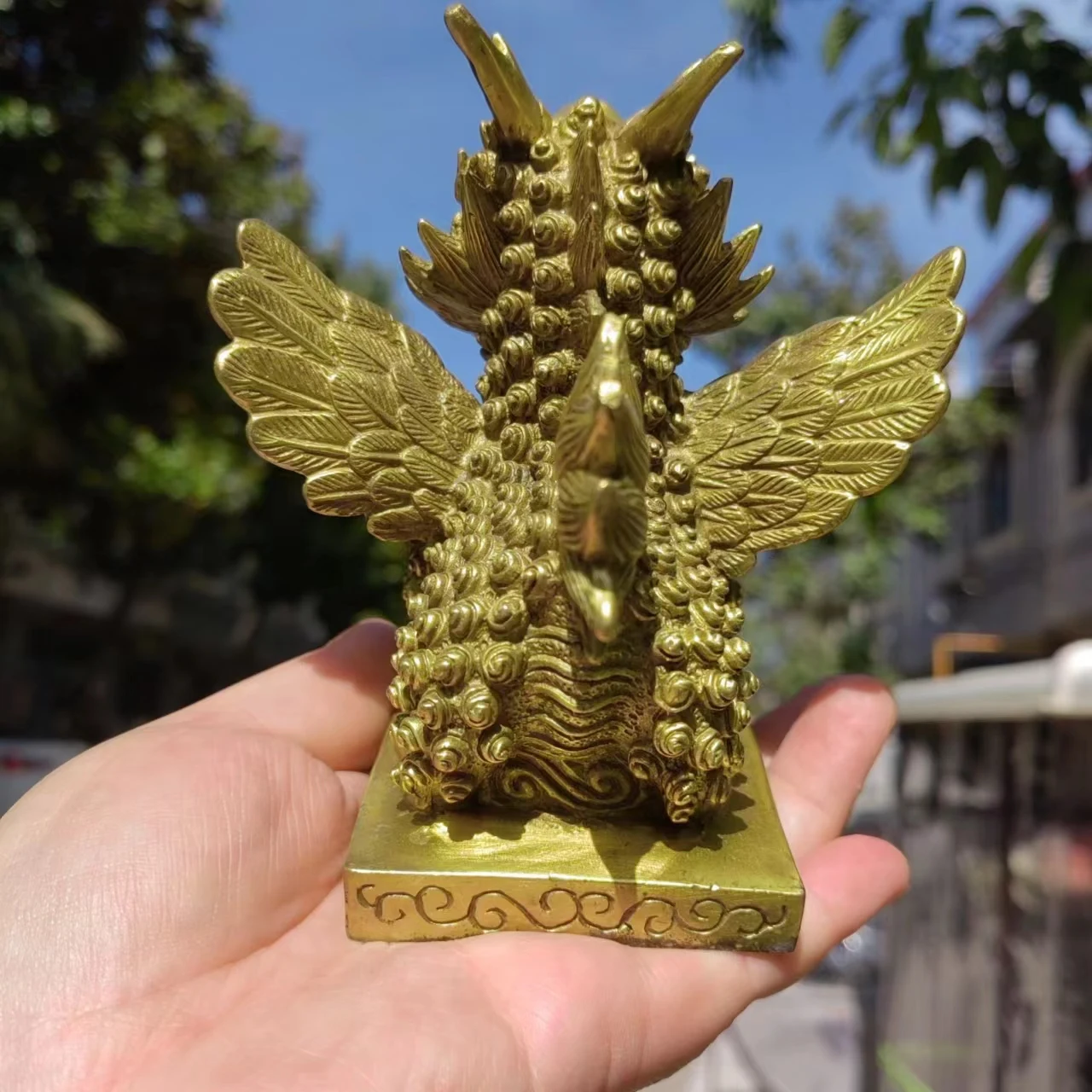 Фотостатуя фэн-шуй Декор Kirin Pi xiu медный Килин бронзовая искусственная хранитель