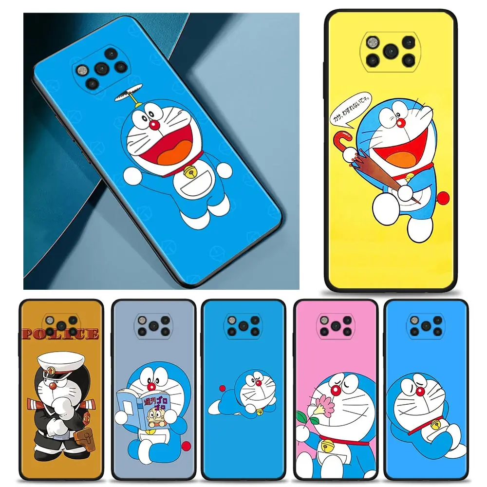 

Phone Case For Xiaomi POCO X3 NFC M3 M4 pro for MI 12 12X 12Pro 11T 11 10T Pro 9T Note 10 Lite CoverDoraemon Japan Anime