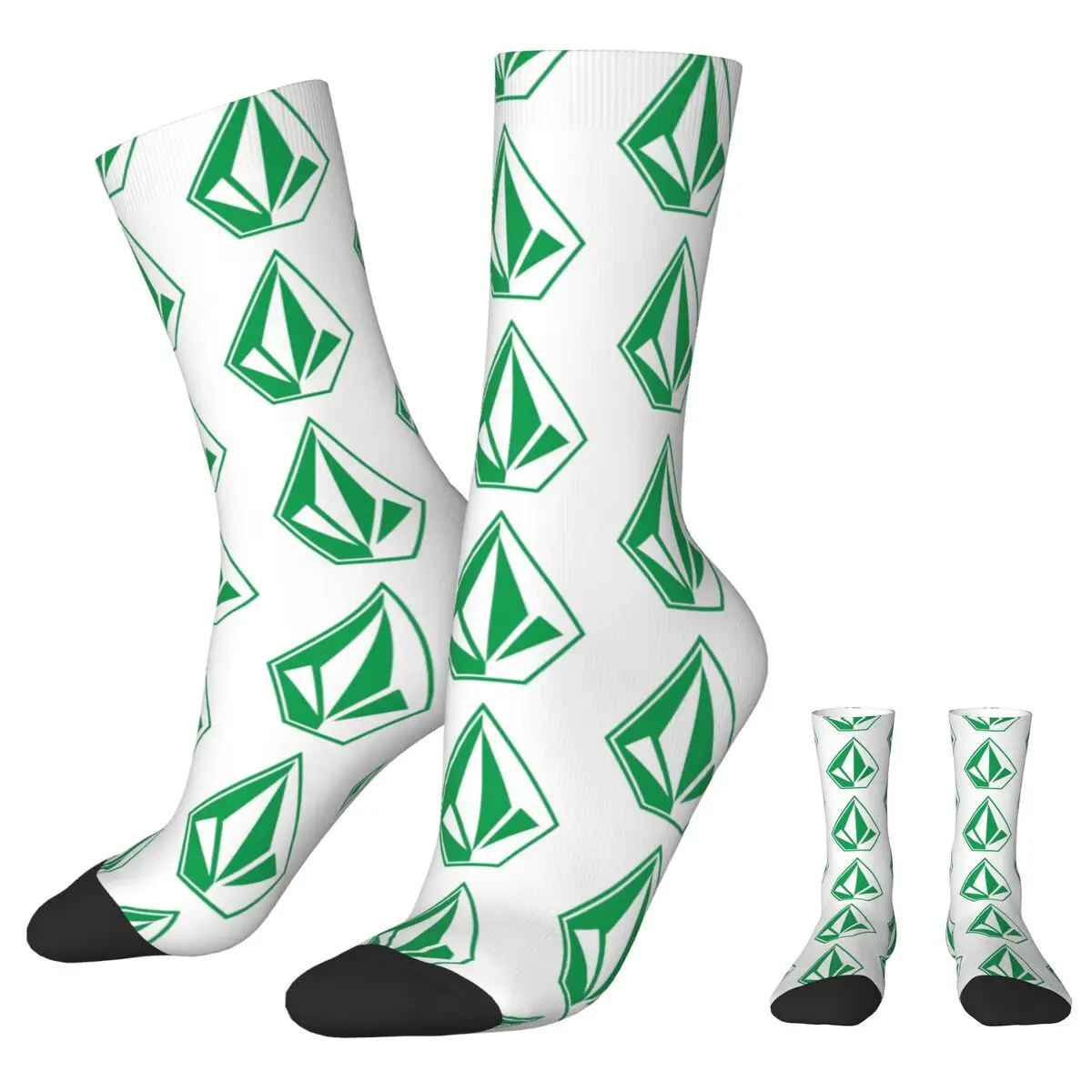 Носки Volcoms осенние зеленые чулки модные мужские качественные носки для взрослых