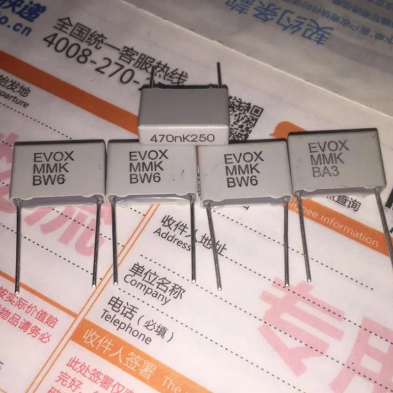 10 шт. EVOX MMK 0 47 мкФ 250 В постоянного тока 474 лихорадка соединение безелектродный