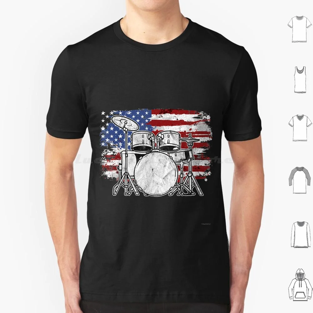 Барабанная установка барабанная американский флаг США подарок 4 июля футболка