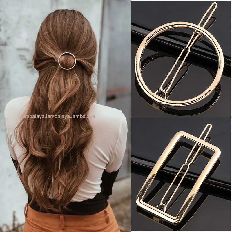 

Women New Fashion Metal Hair Clip Elegant Star Round Barrette for Girls Butterflies Sweet Hairpins Barrettes Hair Accessories