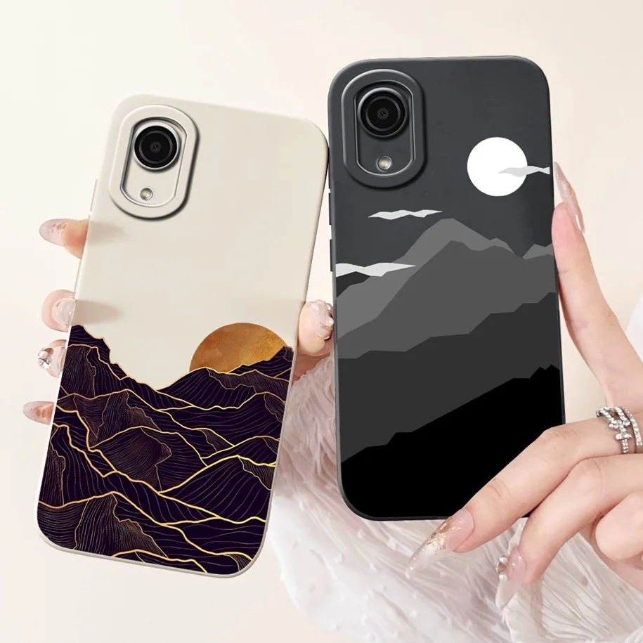 Чехол для телефона Samsung A03 задняя крышка Galaxy Core 4G цветочный бампер