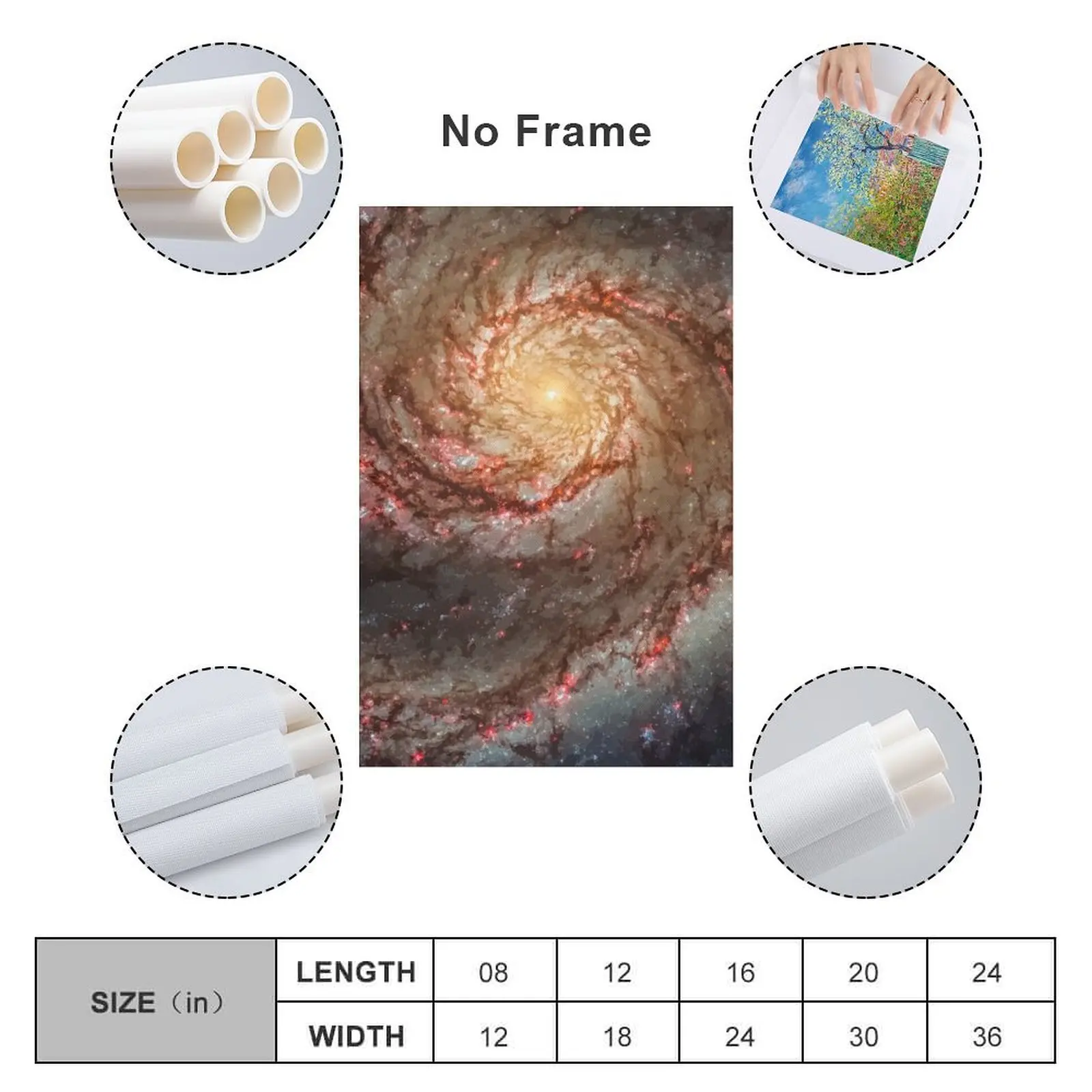 NASA Whirlpool Galaxy Messier 51a Seyfert 2 холст картина аниме украшение дома винтажный домашний