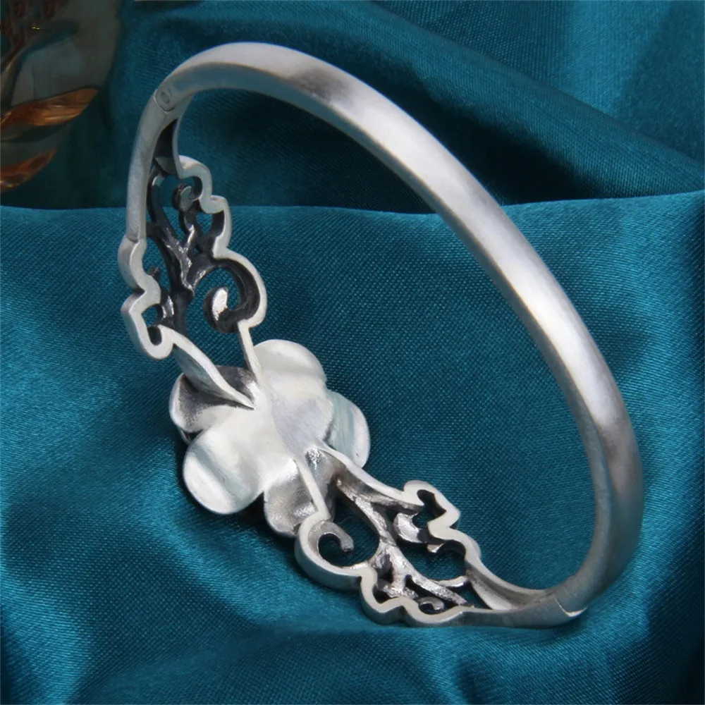 Женский серебряный браслет с подвесками BOCAI S990 пробы