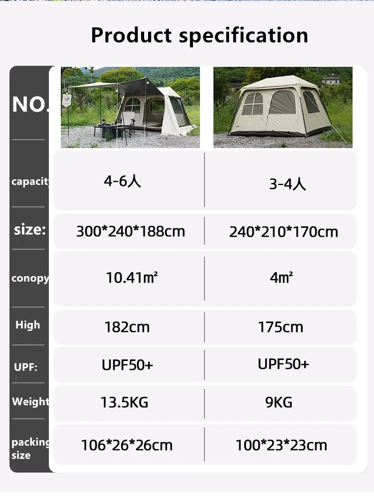 Палатка для кемпинга 4-6 человек