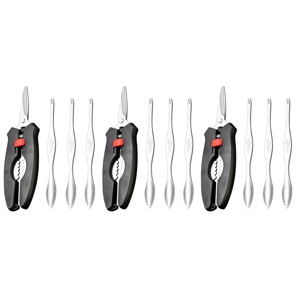 

Crablobster Eating Leg Tools Tool Seafoodforks Scissors Opener Scissor Picks Claw Sheller Nutcracker Walnut Pecan Steelset