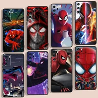 spiderman marvel phone case for huawei p smart 2018 plus 2019 z 2020 s 2021 pro nova 2i 3 3i 5 5t 7 7i 8 8i 9 9se black