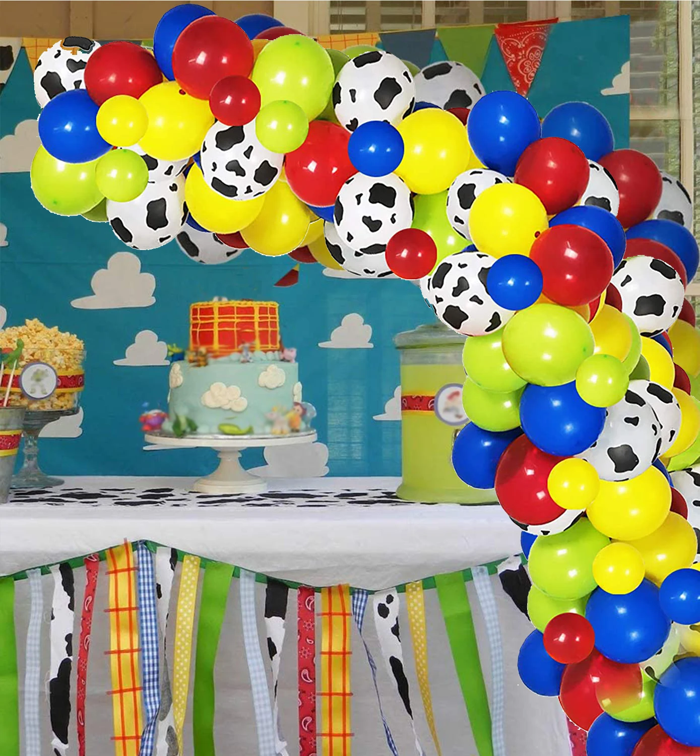 

Farm Toy Birthday Party Supplies Paper Plates Cups Napkin Flag Tablecloth Tableware Boys Girls Baby Shower Home Decorations