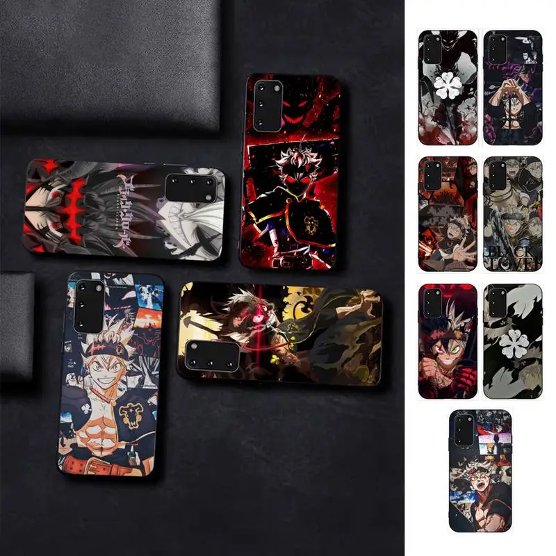 

Anime Black Clover Phone Case for Samsung S10 21 20 9 8 plus lite S20 UlTRA 7edge
