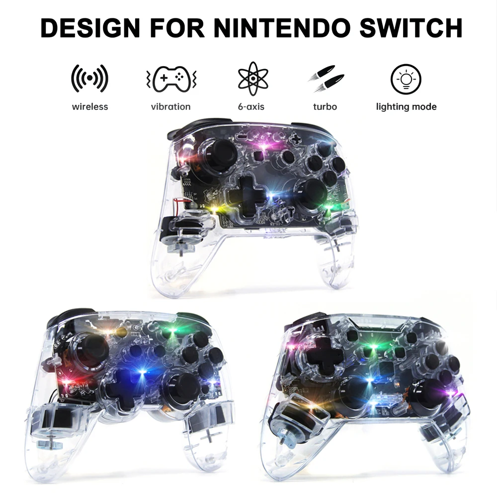 Беспроводной Bluetooth-джойстик Pro контроллер геймпад для Nintendo Switch/Switch O