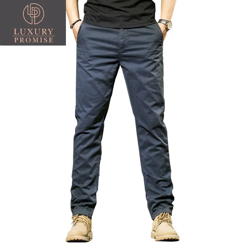 

Cotton Business Casual Fashion Slim Straight Pants Slightly Elastic Comfortable Men's Trousers