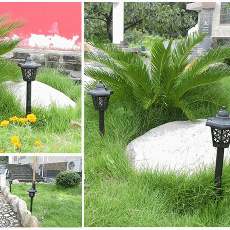 Уличная лампа-ловушка для комаров на солнечной батарее садовый двор