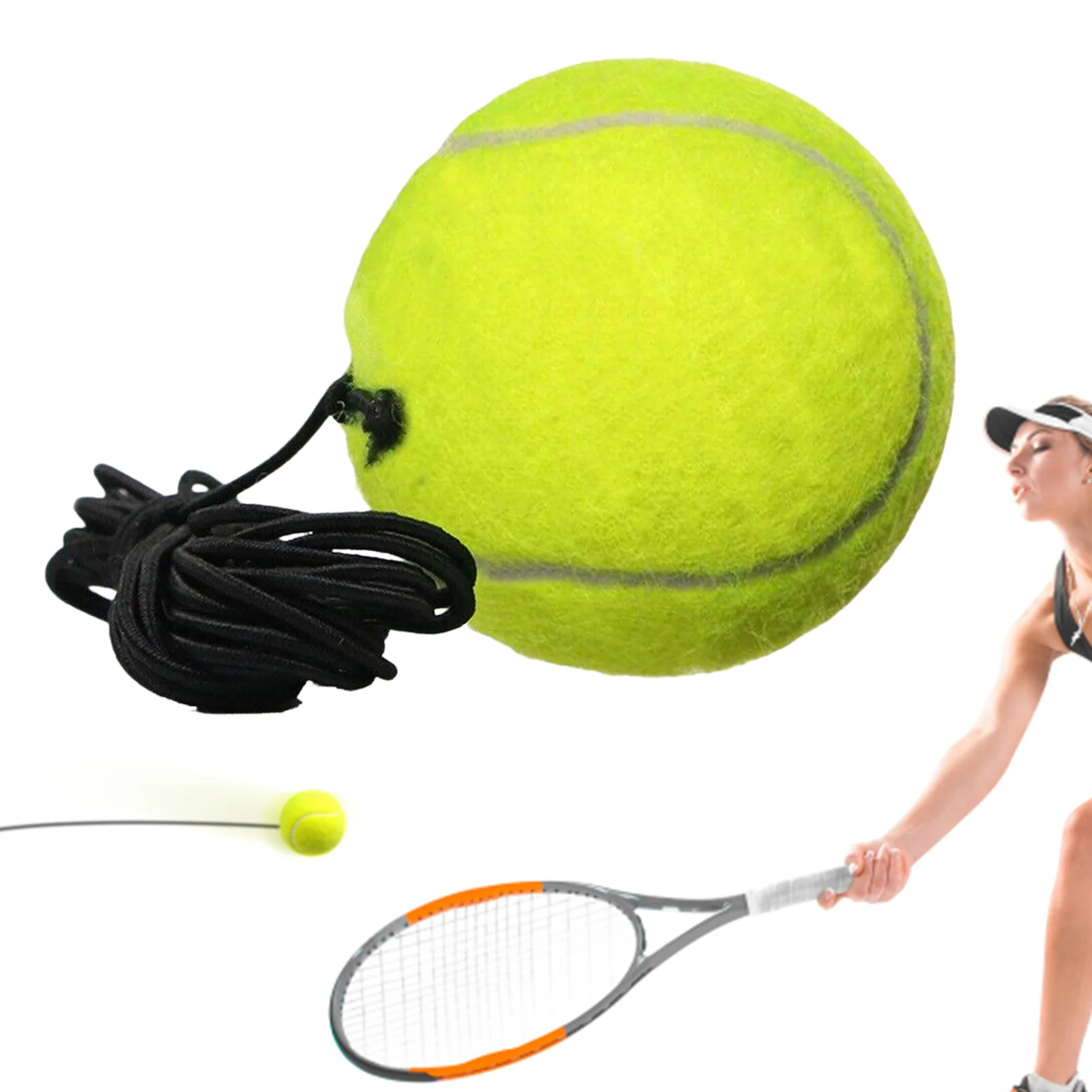 

Tennis Training Ball Tennis Trainer Rebound Balls Tennis Trainer Balls With String Portable Tennis Equipment For Self-Practice