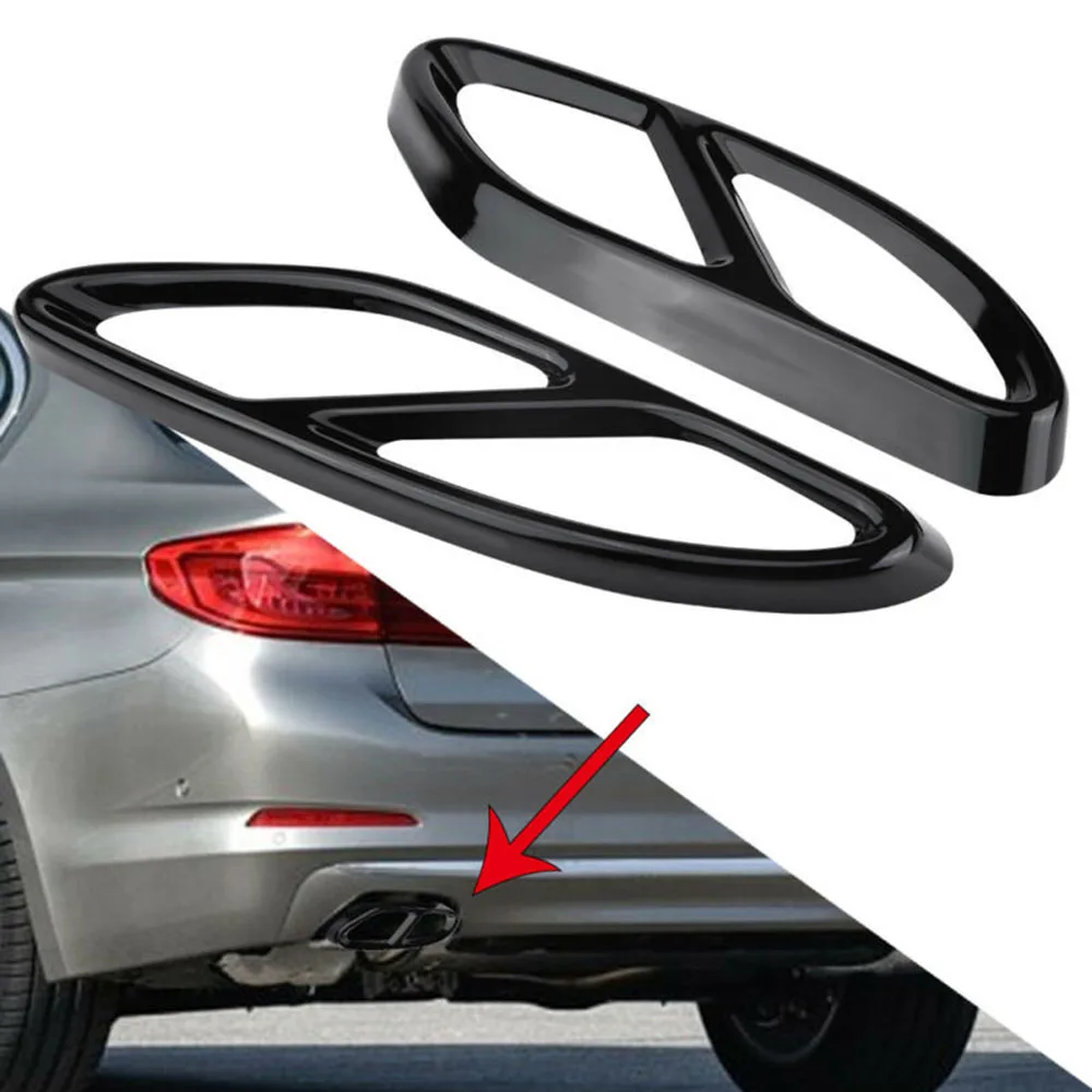

2pcs For Mercedes GLC C E Class W205 Coupe W246-W212 W213-W176 Exhaust Pipe Tip-Cover Muffler Covers Car Accessories