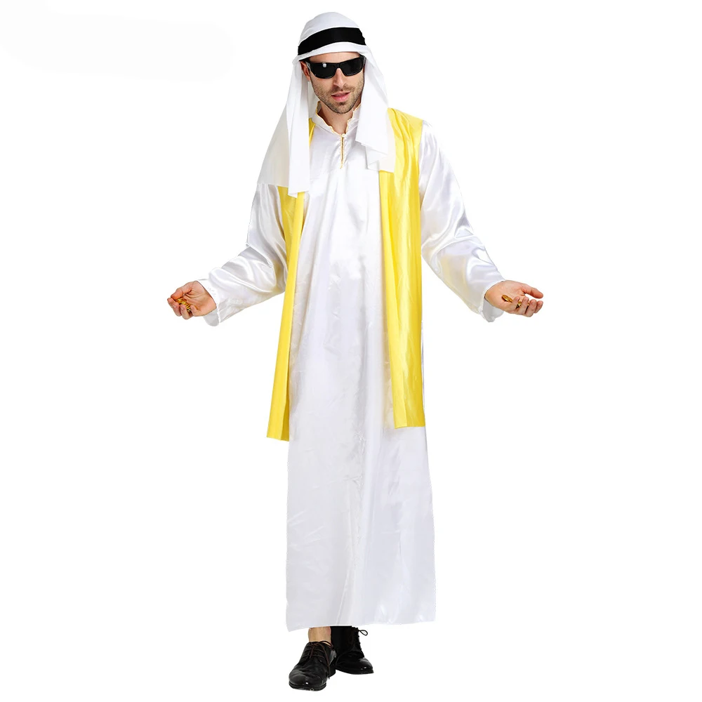 

Арабский костюм шейха, пастушья, арабский принц, Пурим, мужской масляный енот, костюмы на Хэллоуин, косплей для мальчика, платье, фантазия