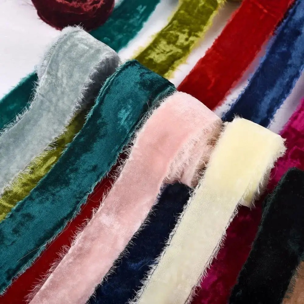 Атласные ленты из велюра 3 ярда/4 см шелковая лента ремень искусственного бархата