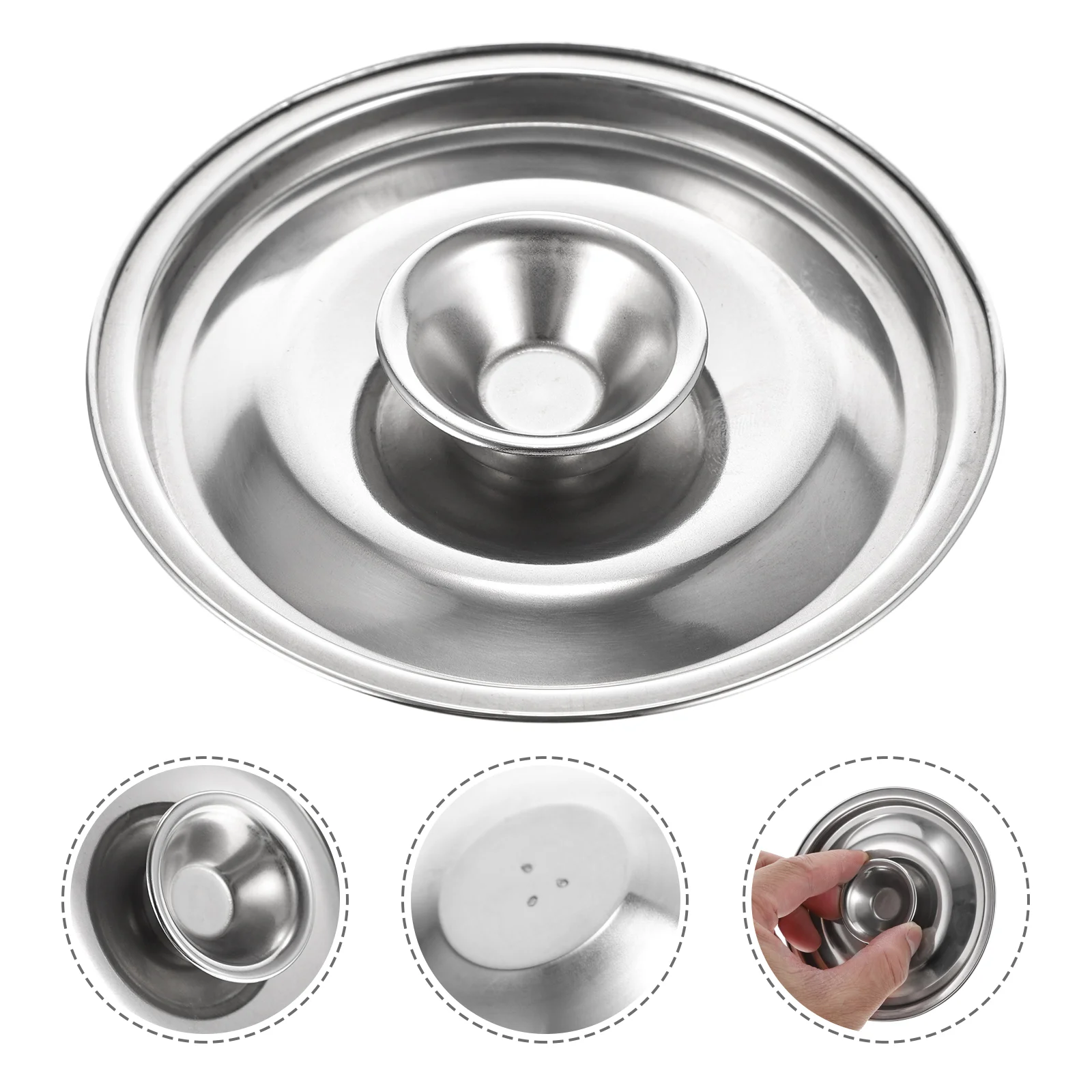 

Lid Pot Cover Pan Lids Oil Universal Seasoning Grease Frying Stainless Pots Steel Can Pans Small Replacement Strainer Container