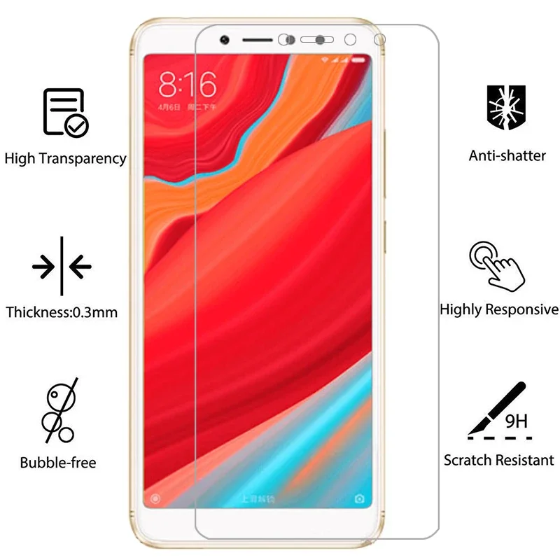 Чехол для xiaomi redmi s2 защита экрана закаленное стекло на redmis2 s 2 защитный чехол xiomi