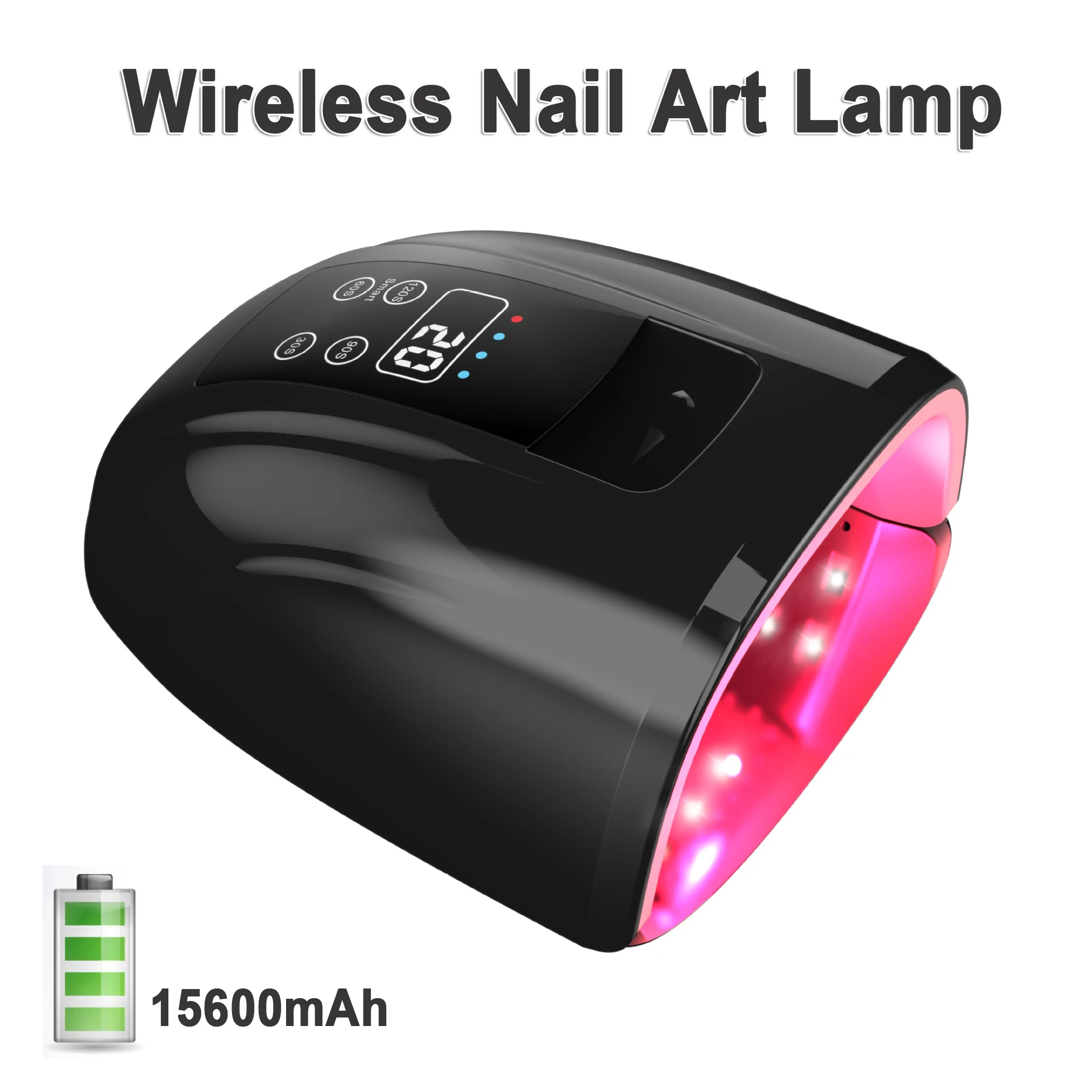 Wireless UV Led Nail Lamp 90W Cordless Gel Polish Dryer Rechargeable Professional Nail Salon Lacquer Dryer Manicure Machine