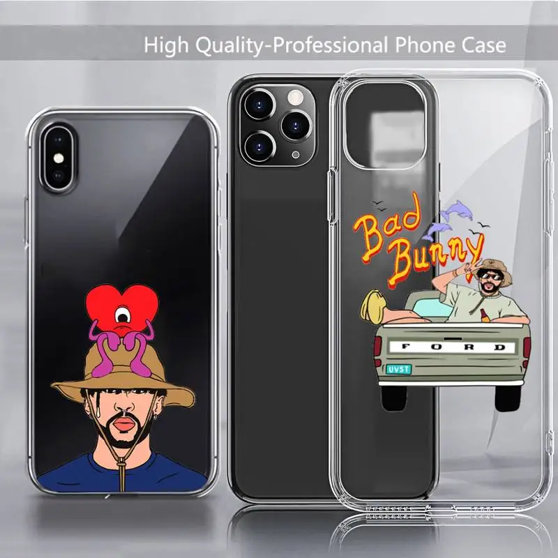 

Bad Bunny Un Verano Sin Ti Phone Case Transparent soft For iphone 11 13 12 14 x xs xr pro max mini