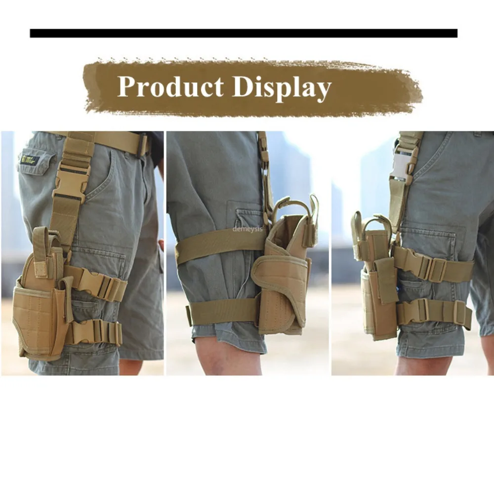 

Pistol Pouch Puttee Military Right Handed Leg Gun Holster Tactical Thigh Holster Pouch Legs Harness Thigh Pistol Bag