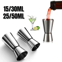 1530ml 2550ml stainless steel cocktail shaker measure cup dual shot drink spirit measure jigger kitchen gadgets