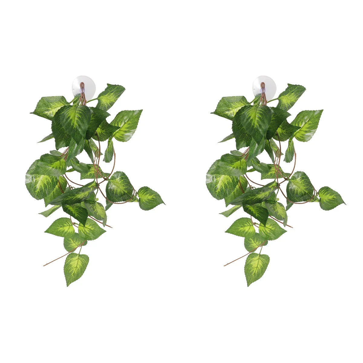 

2 Pieces Fish Tank Decoration Crawler Simulation Reptile Glass Aquarium Cave Lifelike Ornament Artificial Plants