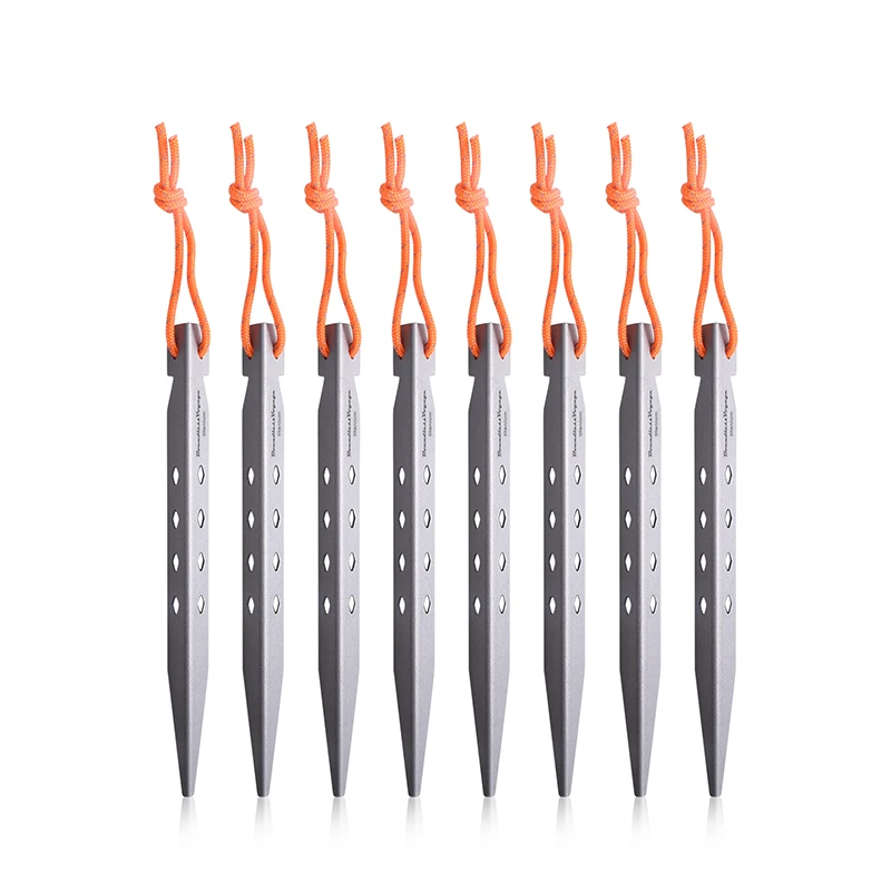 

Boundless Voyage Camping Equipment Outdoor Accessories Tent Nail 6/8pcs Titanium Tent Peg V Shape Spike Windproof Tent Stake