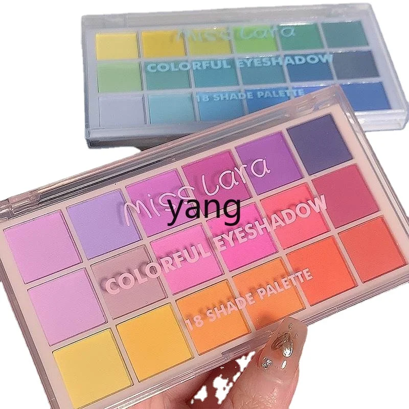 Палетка синих и зеленых теней для век полностью матовых