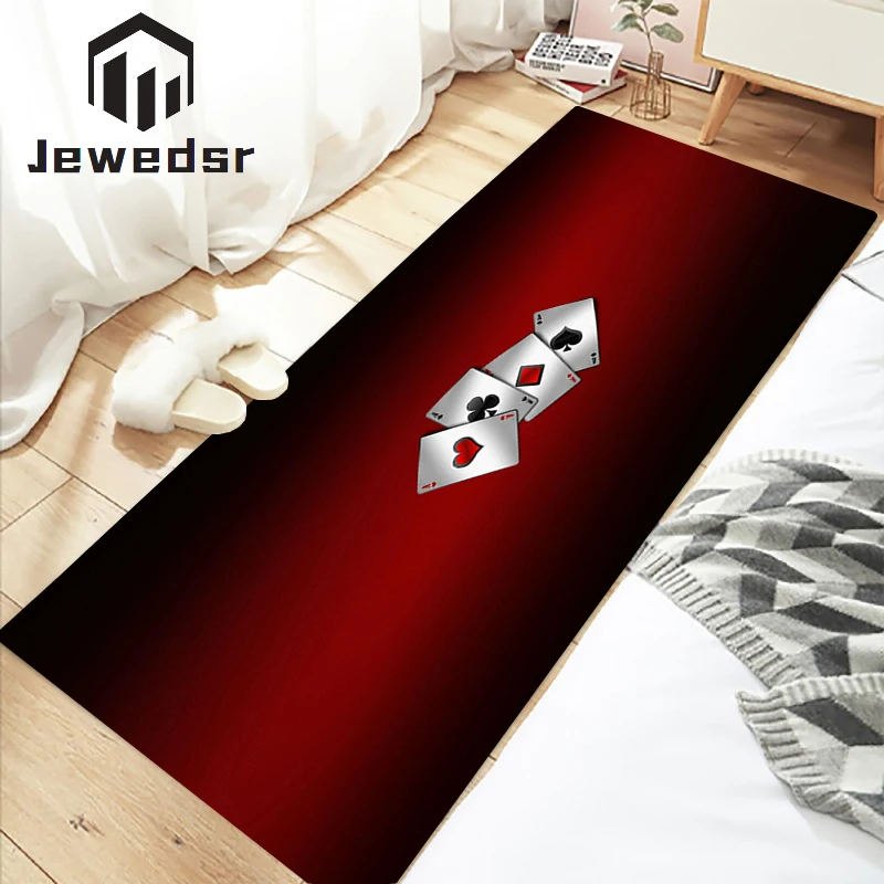 

Bath Mat Kitchen Rug Carpet in the Living Room Entrance Door Washable Non-slip Hallway Bathroom Bedroom Bedside Poker Mahjong
