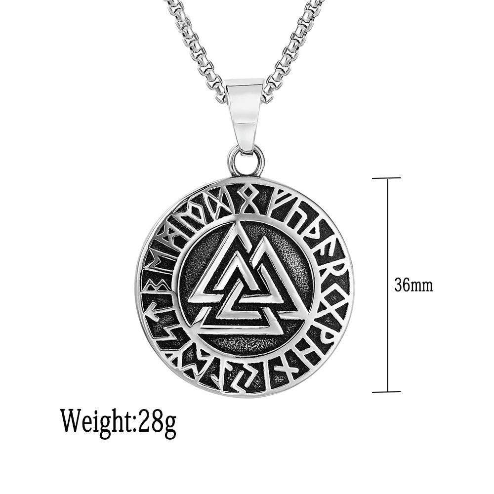 Винтажное ожерелье-подвеска из нержавеющей стали 316L подвеска в стиле панк Викинг