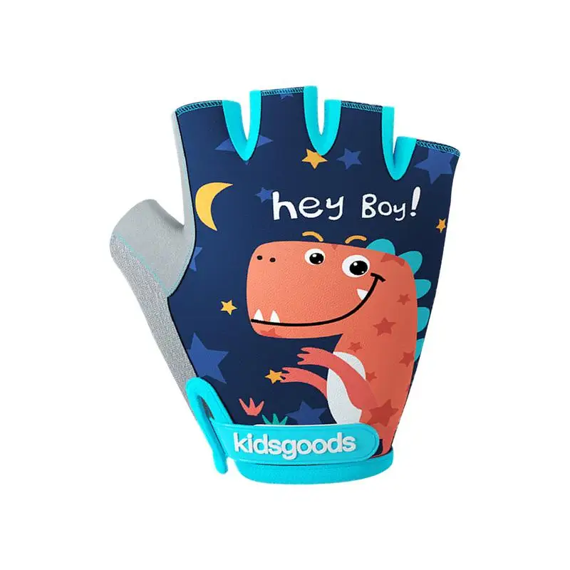 

Children Riding Gloves Anti-Slip Biking Gloves With Half Finger Riding Fingerless Bicycle Gloves Outdoor Sports Gloves For