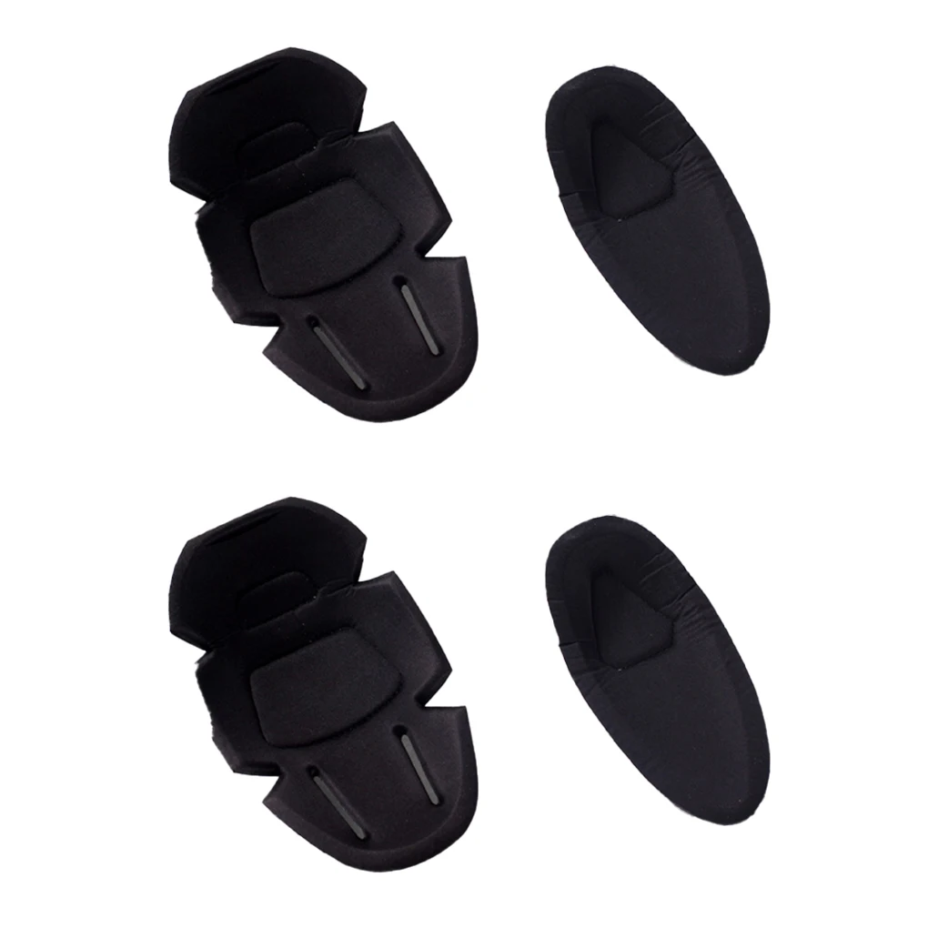 

4 Pieces Frog Knee Pads Elbow Brace Airsoft Protector Support for