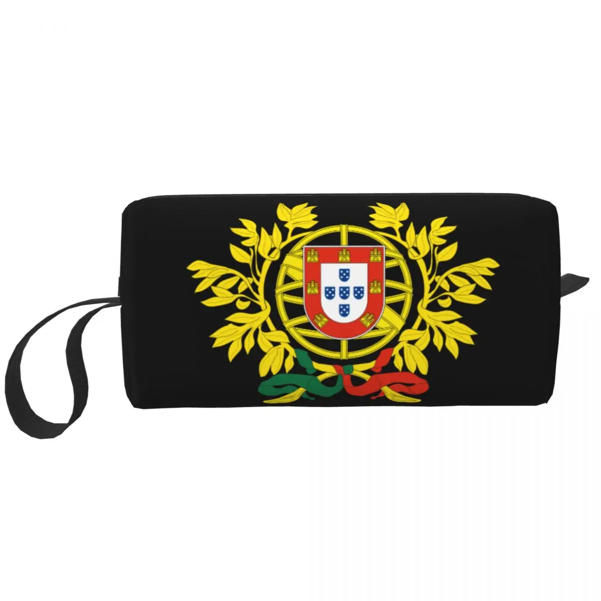 

Coat Of Arms Of Portugal Cosmetic Bag Women Large Capacity Portuguese Flag Proud Makeup Case Beauty Storage Toiletry Bags