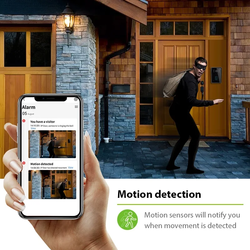 Tuya Smart Wifi Video Doorbell Home Intercom Phone 1080P RFID Wireless Door Viewer Camera Intercom 7 inch Screen Motion Record enlarge