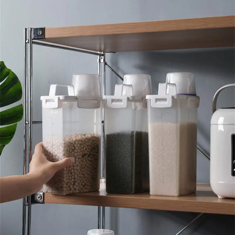 

Food Grade Grain Storage Box Kitchen Storage Box Food Storage Box Kitchen Supplies Tank Moisture-Proof Sealed Cans