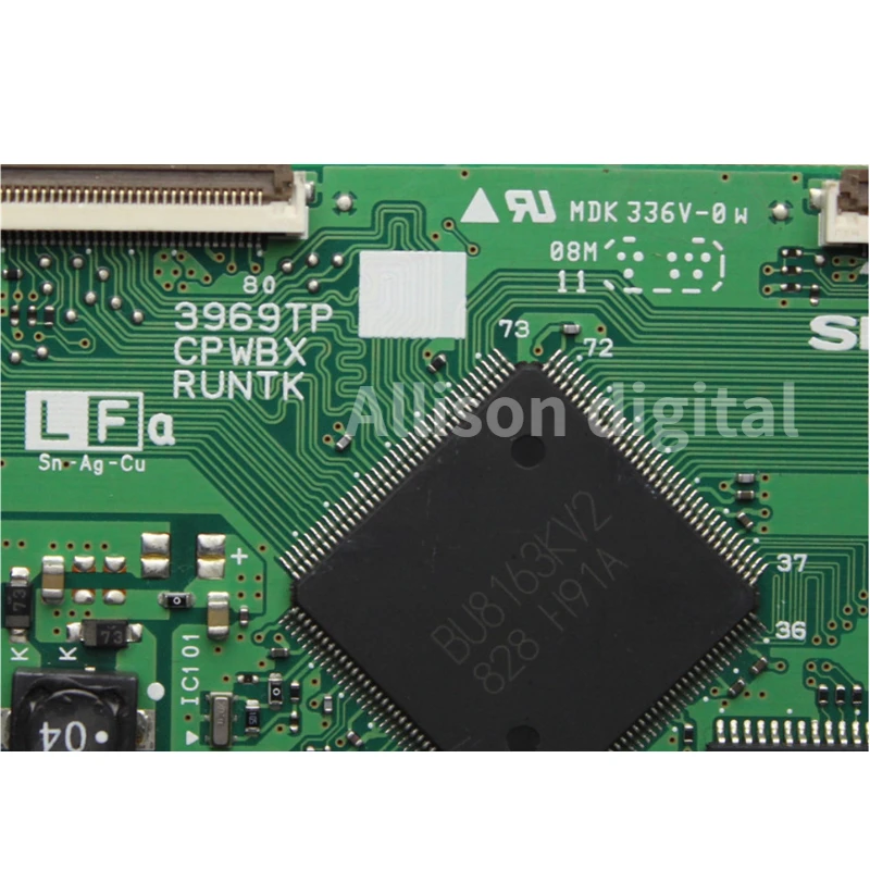 TV t-con board CPWBX RUNTK 3969TP ZC / ZA MDK 336V-0W оригинальное оборудование для SHARP LCD контроллера. ..