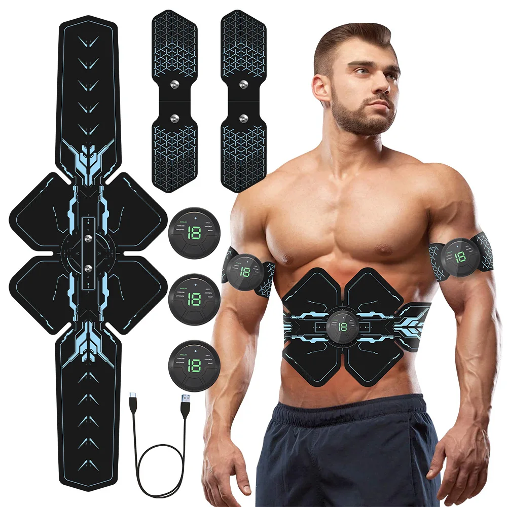

EMS-Intelligent Abdominal Muscle Stimulator Belt Trainer Fat reducing Rechargeable Arms Shoulder Back Leg Hip Fitness Equipment