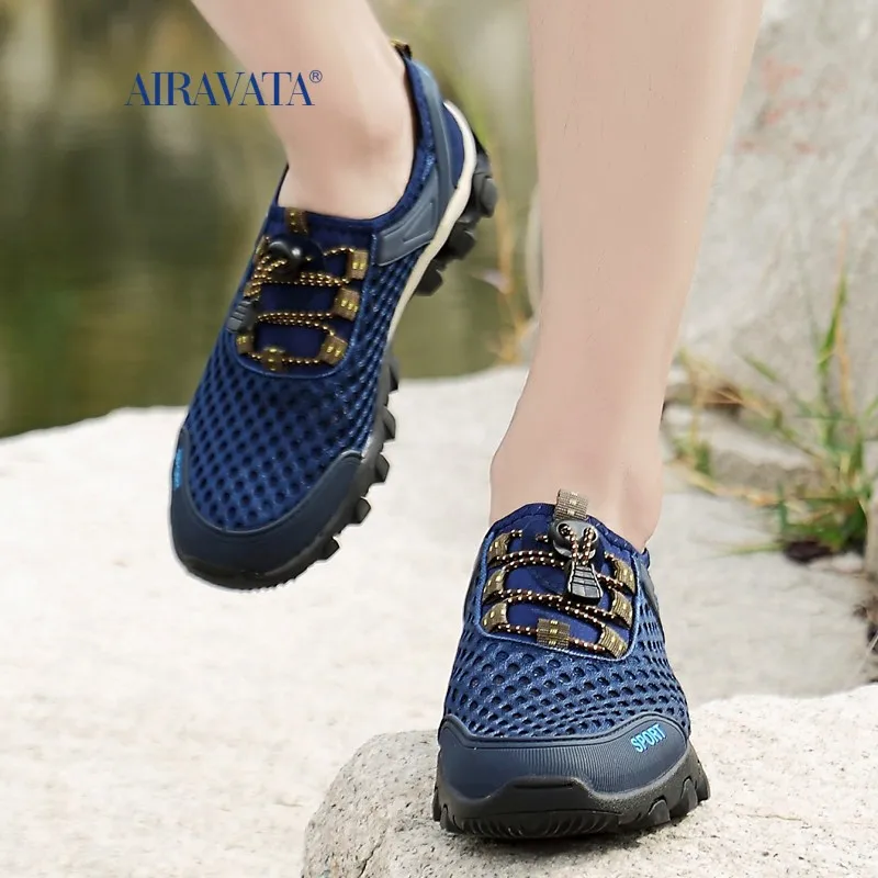 Summer Sneakers Men Mountain Hiking Shoes Quick Drying Seaside Aqua Shoes Breathable Outdoor Climbing Footwear Anti-slippery