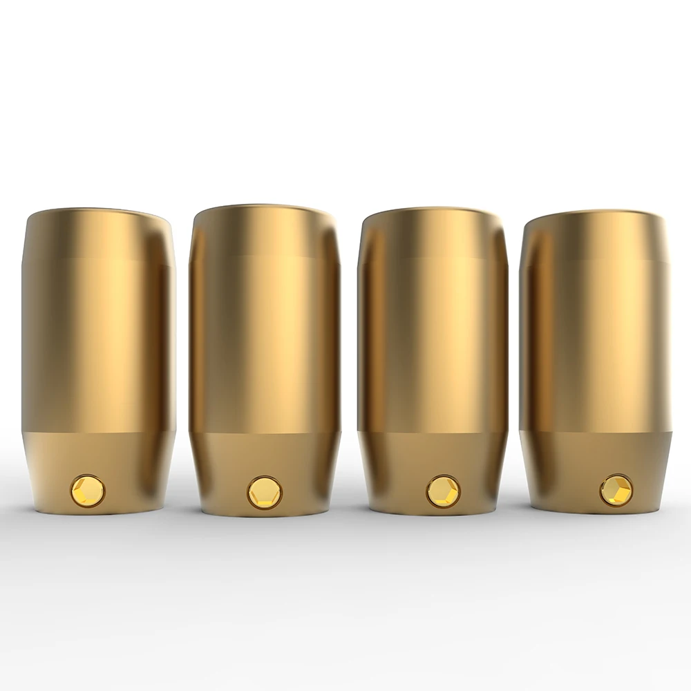 

High Quality 4x Audiocrast CT4021G Gold Color Speaker RCA Cable Audio Wire Nosie Stopper ring Cable Diameter 9mm