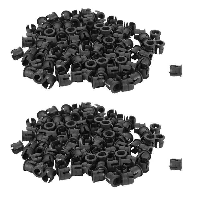 

200 Pieces Black Plastic 5Mm LED Clip Holder Display Panel Mount Cases
