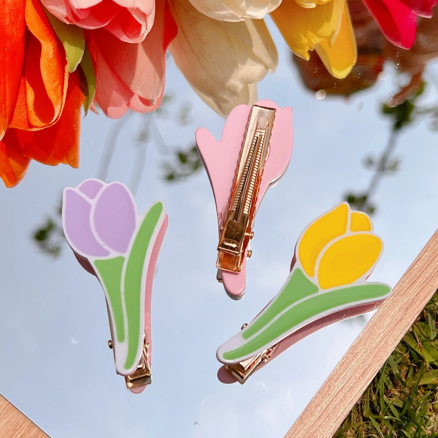 

Новинка 2022 модные корейские аксессуары для волос для молодых девушек милые маленькие заколки для волос с милыми цветами заколка для волос ж...